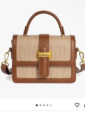 Straw Crossbody Purses Bags for Women, Summer Leather Shoulder Bag